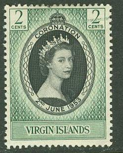 Virgin Is #  114 Elizabeth II Coronation  (1) Unused