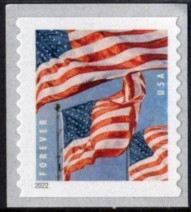 U.S.#5655 U.S.Flags (3) 58c FE Coil Single, MNH.  Perf 10.75