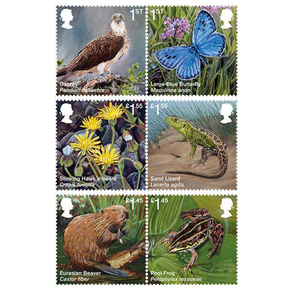 GB 4074-4079 Reintroduced Species set (6 stamps) MNH 2018