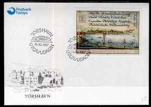 Faroe Islands 168 Souvenir Sheet U/A FDC