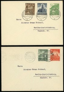 Berlin-Charlottenburg 1941 Winter Help #B177-B181 Postage Deutsches Reich Cover