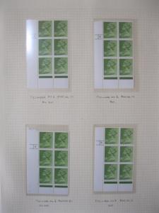 SPECIALISED COLLECTION OF U/M 81/2p MACHINS + CYLINDER BLOCKS ON 6 PAGES