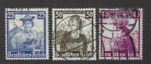 Germany SC#B76-B78 Used F-VF SCV$33.00...Worth checking out!