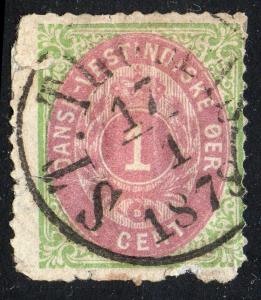 Danish West Indies Sc #5a - Used Jan 17, 1878 Cancel