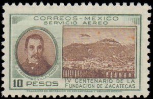 Mexico #C166, Incomplete Set, 1946, Hinged