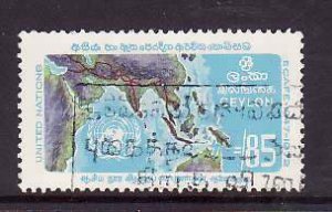 Ceylon--Sc#469- id15-used 85c-ECAFE-Maps-1972-