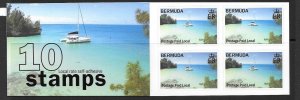 BERMUDA SGSB8 2008 BOOKLET CONTAINING PANE 1014a MNH