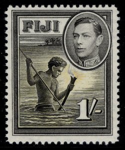 FIJI GVI SG262, 1s black & yellow, NH MINT.