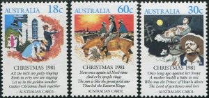 Australia 1981 SG828 Christmas set MNH