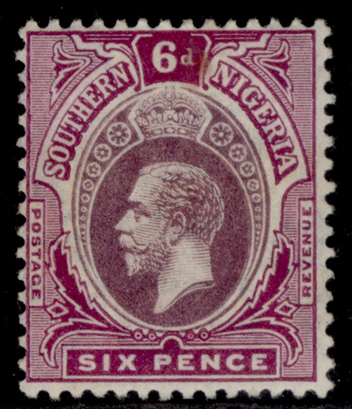 SOUTHERN NIGERIA GV SG51, 6d dull & bright purple, M MINT. 