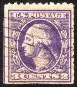 1918, US 3c, Washington, Used, Sc 530