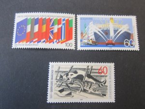 Germany 1989 Sc 1571-2,1575 set MNH