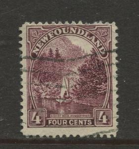 Newfoundland - Scott 134 - Pictorial Definitive - 1931 - FU - Single 4c Stamp