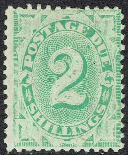 AUSTRALIA 1902 POSTAGE DUE 2/- COMPLETE DESIGN WMK CROWN/NSW PERF 11.5,12