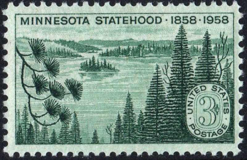 SC#1106 3¢ Minnesota Statehood Issue (1958) MNH