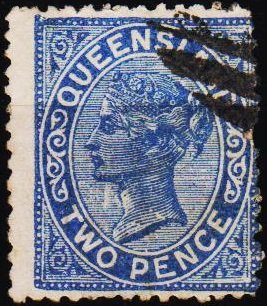 Australia(Queensland). 1882 2d S.G.204 Fine Used