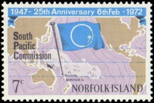 Norfolk Island #149, Complete Set, 1972, Flags, Never Hinged