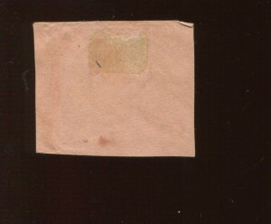 Confederate States 1 Used Stamp on Small Piece (Bx 3179)