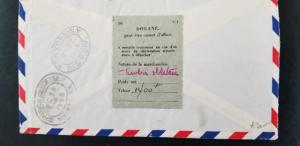 1950 Monaco to New York Multi Franking Airmail Registered Cover