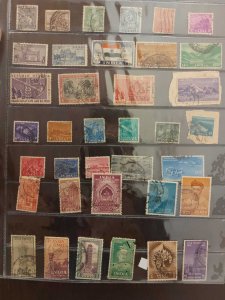 Mix Lot#10 of 40 Early Indian Used Stamps 1947 onwards