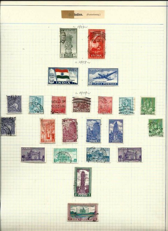 India  /  Ceylon / Philippines   old big  lot   used