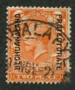 Bechuanaland Protect. SC# 86 KGVI 2p o/p on Great Britain Used See Scans