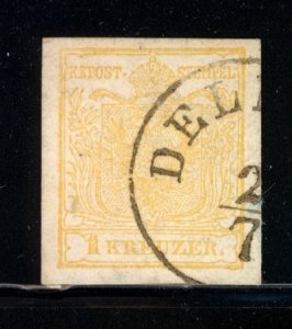 Austria 1850  Scott #1 used