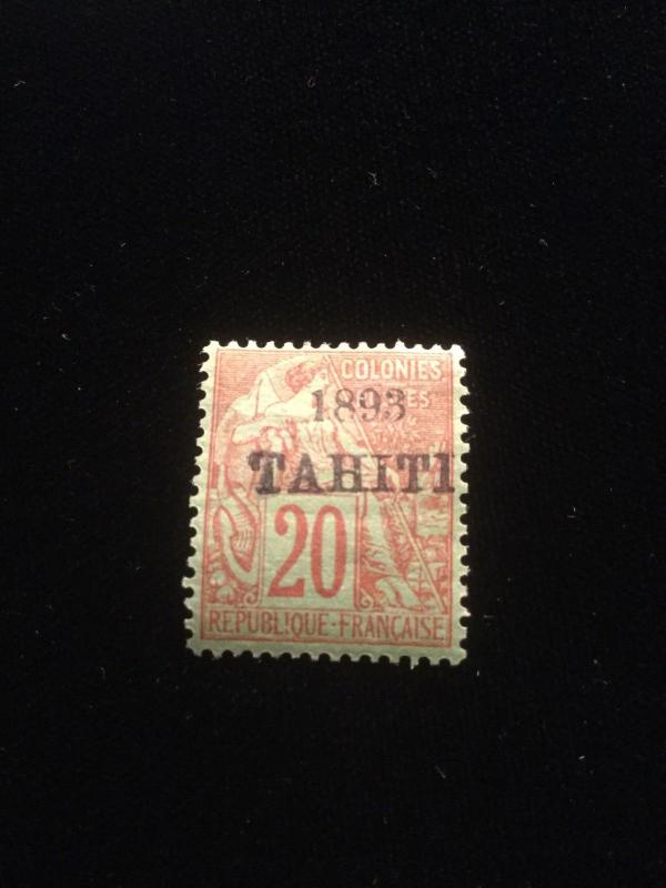 Tahiti Scott #23 Scarce Mint Hinged Stamp!