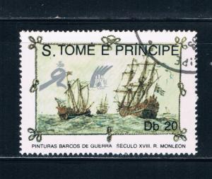 Saint Thomas and Prince Is 894 Used War ships 18th century (GI0350)+