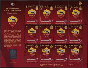 2017 San Marino 90 Roma Anniversary MS MNH Unificato n. 2560