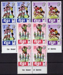 ZAYIX Fiji 330-332 MNH Block Fiji Rugby Sports Athletes Games 051023SM16M