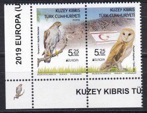 Northern Cyprus, Fauna, Birds, EUROPA MNH / 2019