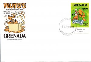 Grenada FDC 1981 - Pluto's 50th Anniversary - Single - F65066