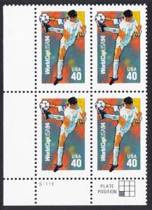 United States 2835 MNH Plate Bock (see Details) CV $3.20