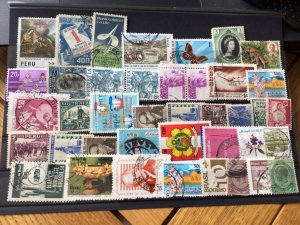 Super World mounted mint & used stamps for collecting A13017