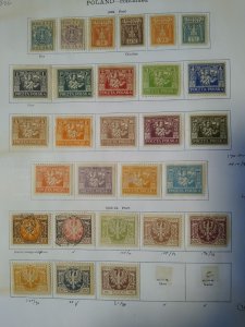 collection on pages Poland 1919-35 CV $180