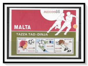 Malta #681a World Cup Soccer Souvenir Sheet MNH