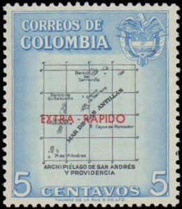 Colombia #C289, Incomplete Set, 1957, Hinged