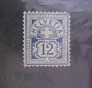 SWITZERLAND  STAMP #80 cat.$290.00 MINT LIGHT HINGED