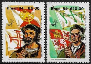 Brazil #1914-5 MNH Set - Colombus - Espana '84 Expo