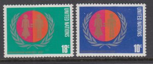 UN New York 258-259 MNH VF