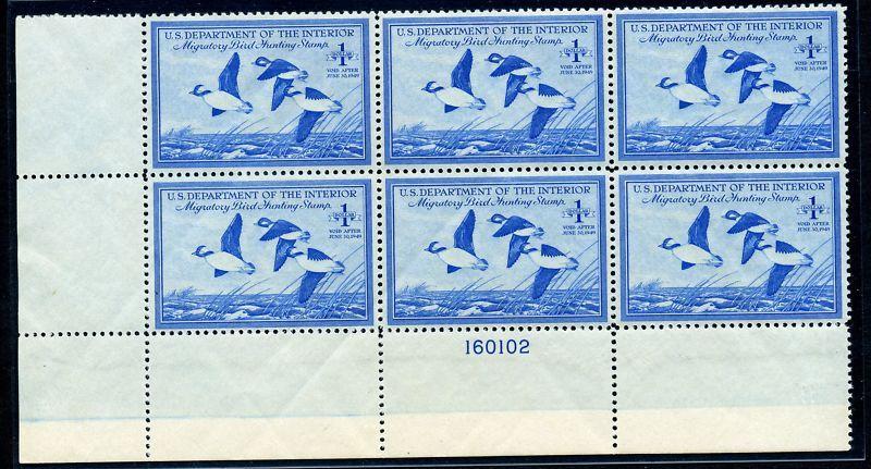 Scott #RW15 Federal Duck Mint Plate Block NH (Stock #RW15-7)