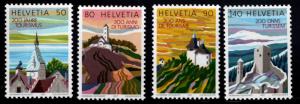 Switzerland Scott 813-816 MNH** 1987 Tourism stamp set