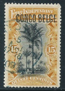 Belgian Congo, Sc #33, 15c Used