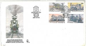 38202 - South West Africa SWA - FDC 1985 COVER - TRAINS-