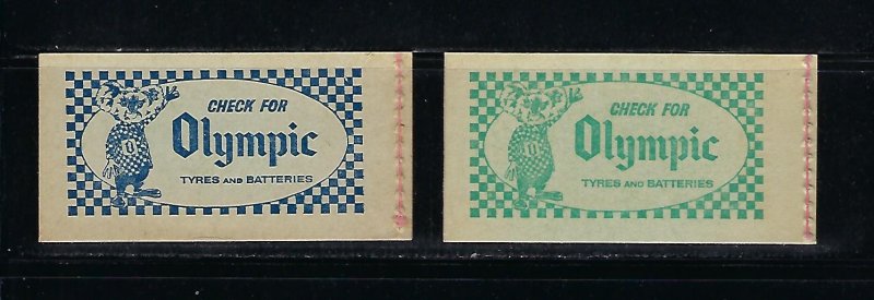 AUSTRALIA  SCOTT #319b 1959-64 QEII DEFINITIVES 5D (DARK BLUE) - TWO BOOKLETS