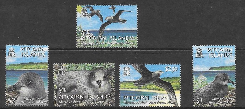 PITCAIRN ISLANDS SG674/8 2004 MURPHY'S PETREL MNH