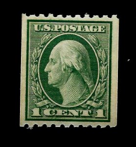 US 1918 Sc 486  1 c George Washington Mint NH Coil - Centered - Crisp Color