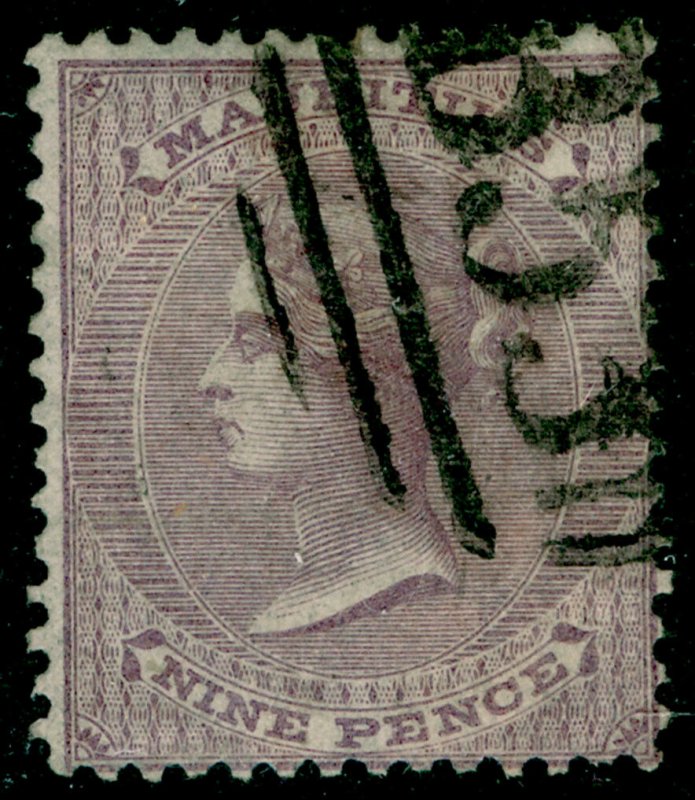 MAURITIUS SG51, 9d dull purple, FINE USED. Cat £42. NO WMK 