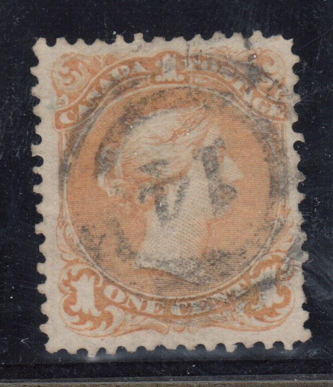 Canada #23 VF Used With 2 Ring 14 Cancel